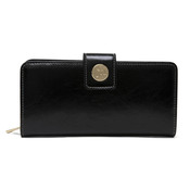 Wholesale - JESSICA MOORE BLACK TEXTURED LEATHER WALLET, UPC: 810035351769